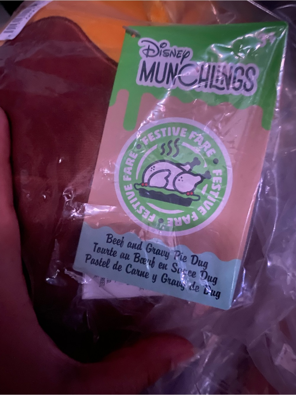 Dug Beef and Gravy Pie Disney Munchlings Plush NWT - Picture 3 of 4
